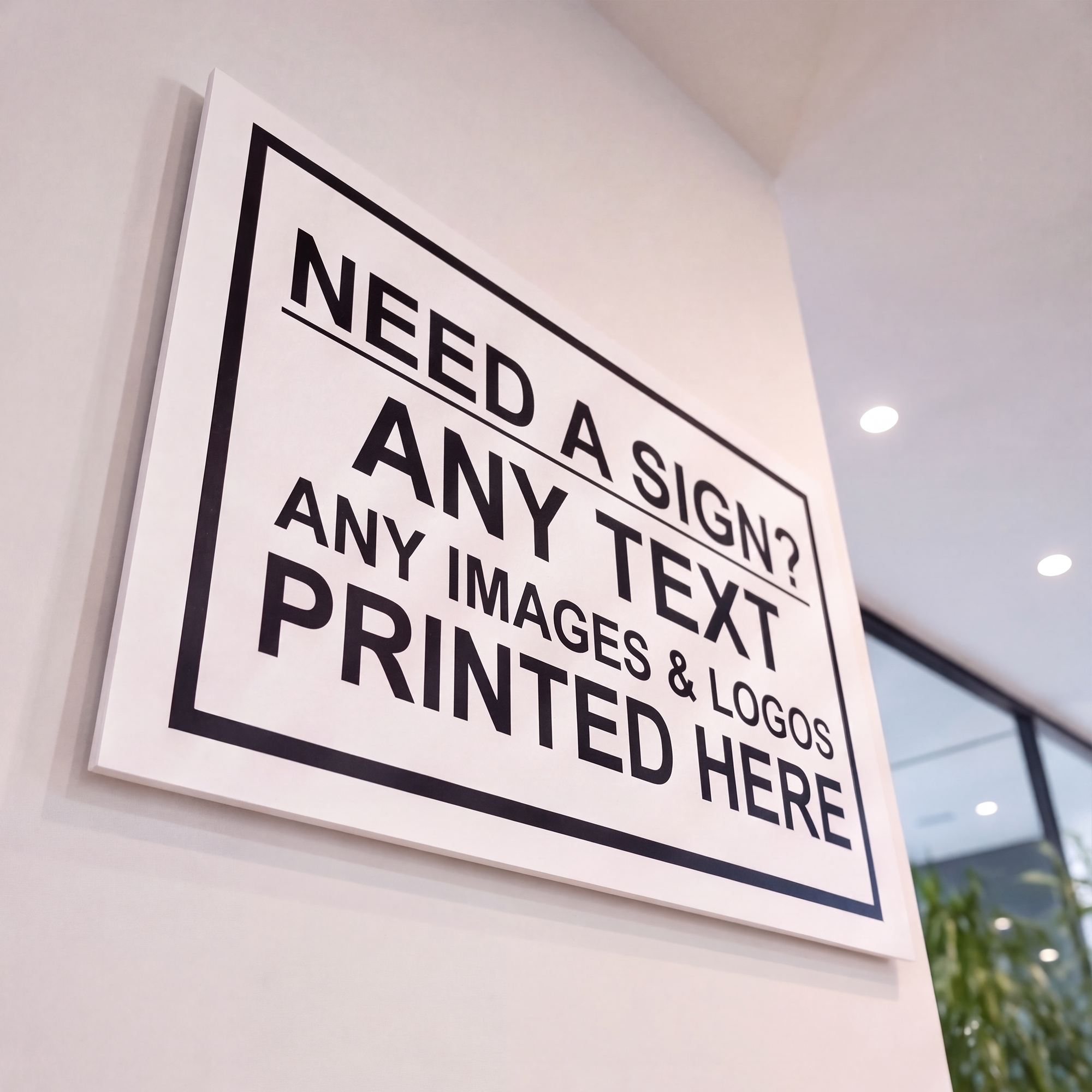 Custom Business Signs UV Printed | Made from 3mm Acrylic | Small Medium Large Extra Large | Any Text or Logo