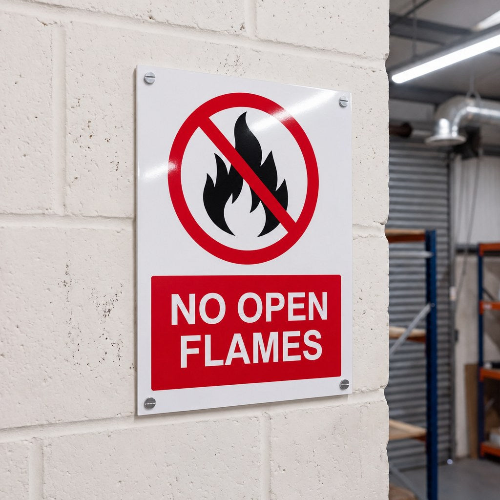 Prohibition Notice Signs | Made from 3mm Acrylic | ISO 7010 | Small Medium and Large Sizes
