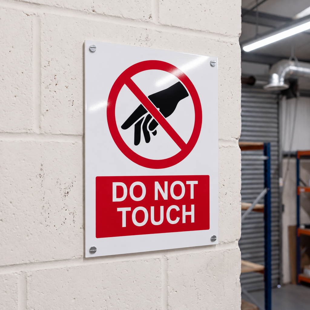 Prohibition Notice Signs | Made from 3mm Acrylic | ISO 7010 | Small Medium and Large Sizes