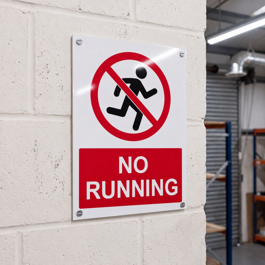 Prohibition Notice Signs | Made from 3mm Acrylic | ISO 7010 | Small Medium and Large Sizes