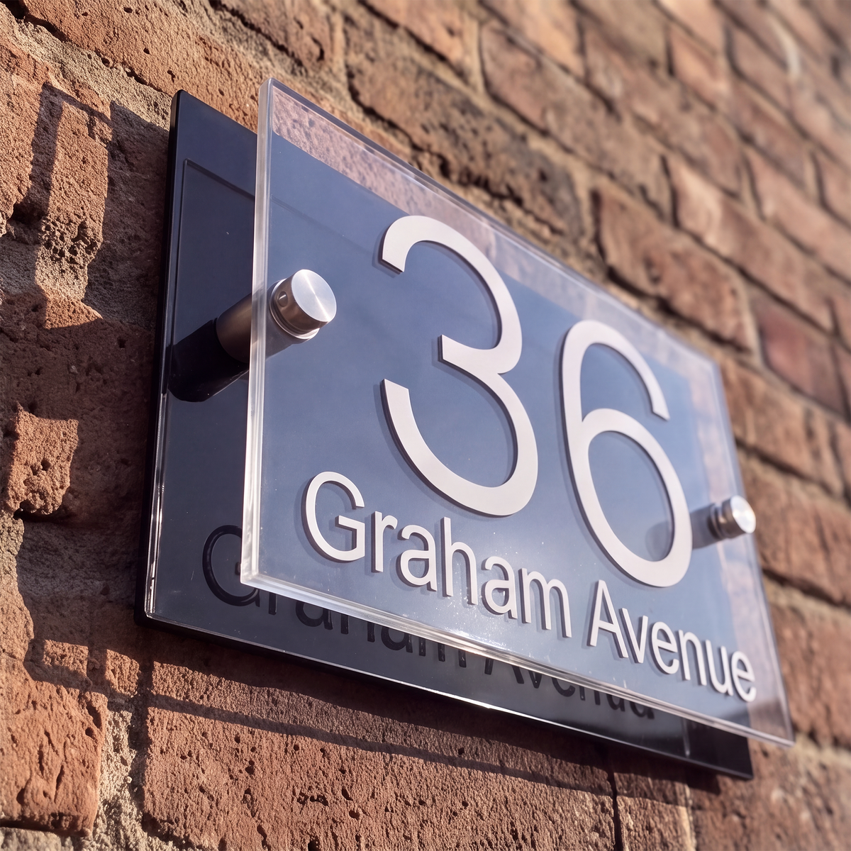 Personalised house sign design featured in the SignStation homepage collage