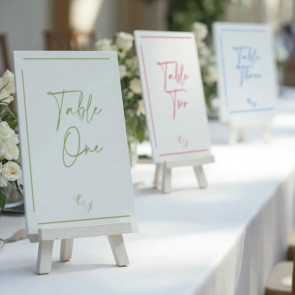 Personalised table or place setting sign made by SignStation