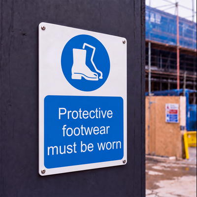 Construction Notice Signs | Made from 3mm Acrylic | ISO 7010 | Small Medium and Large Sizes