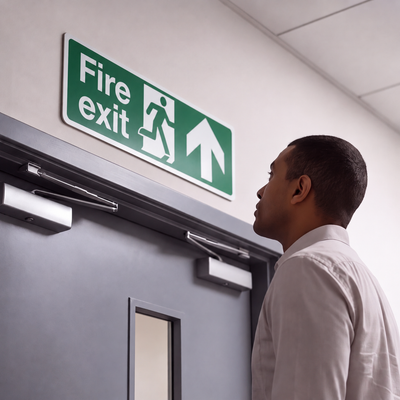 18 PCS Fire Safety Signs | Made from 3mm Acrylic | ISO 7010 | Fire Exit Signs | Fire Action Signs