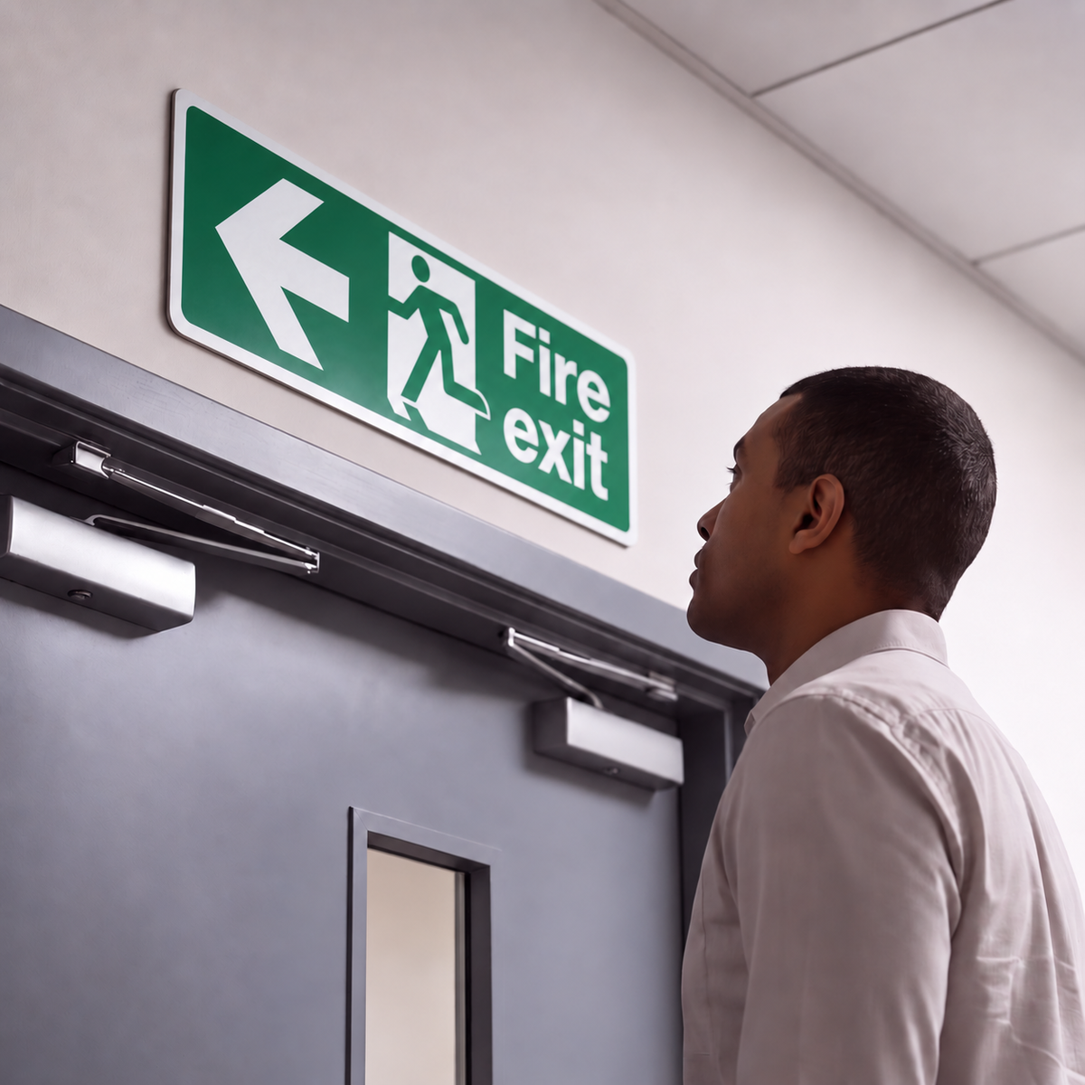 18 PCS Fire Safety Signs | Made from 3mm Acrylic | ISO 7010 | Fire Exit Signs | Fire Action Signs