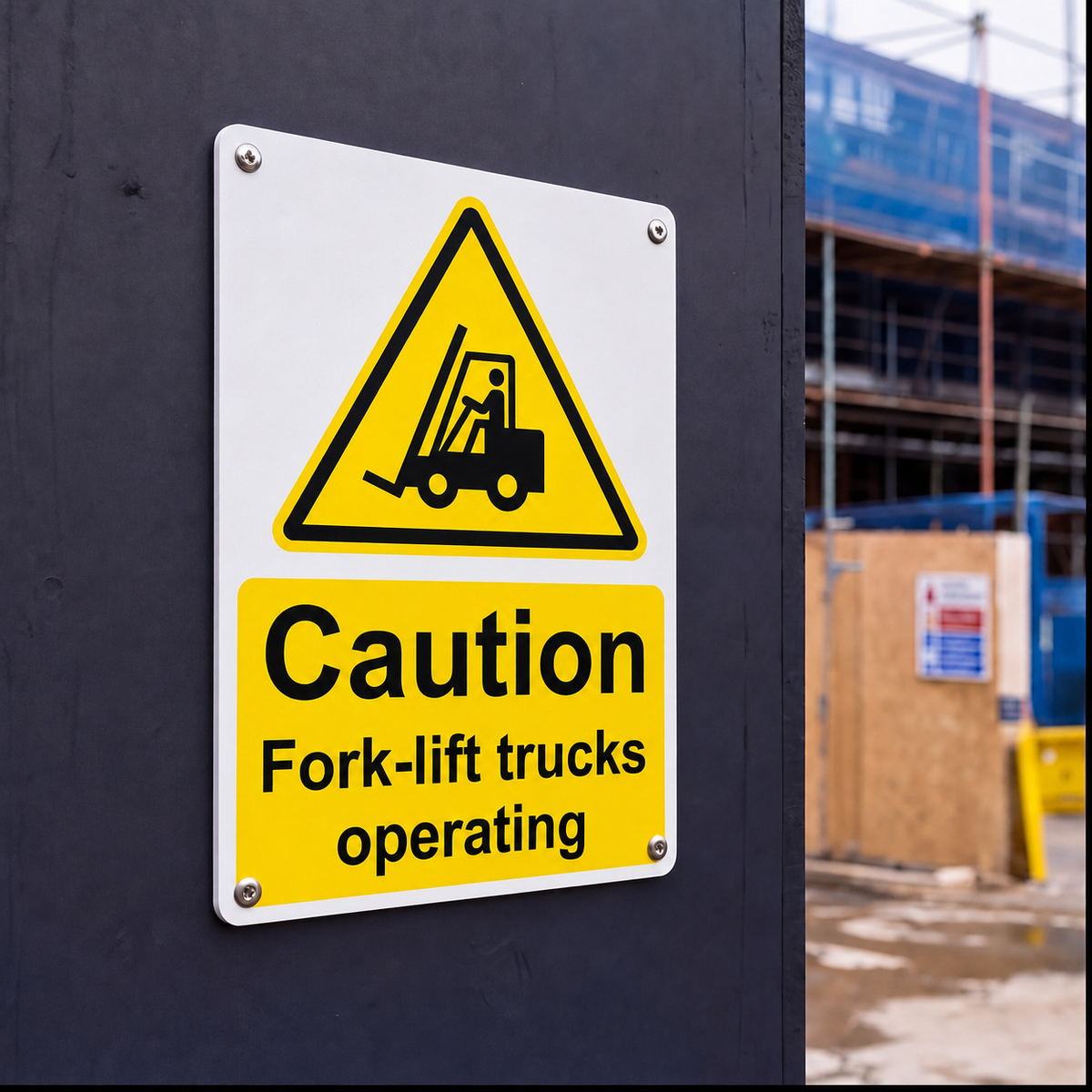 Warning Notice Signs | Made from 3mm Acrylic | ISO 7010 | Small Medium and Large Sizes