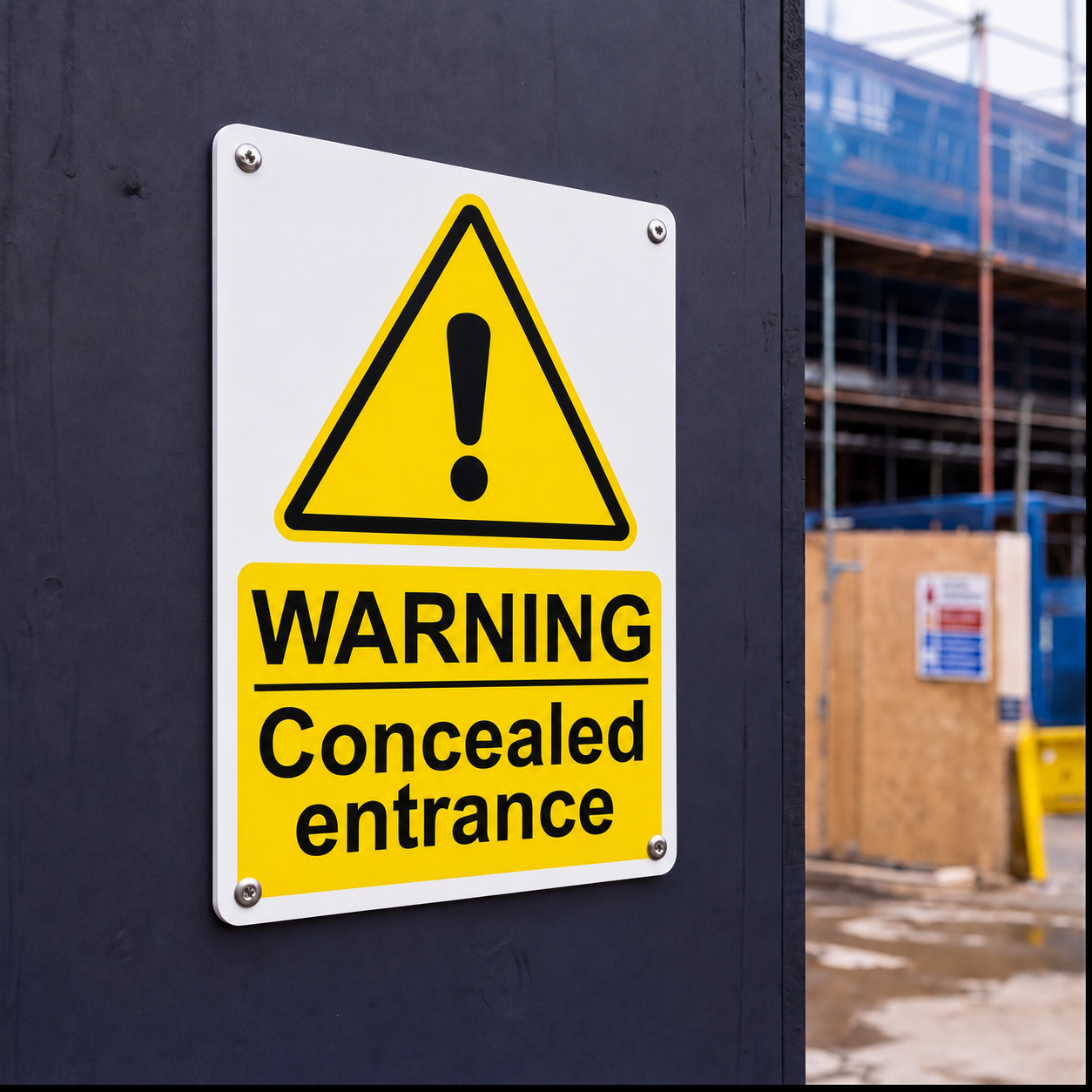 Warning Notice Signs | Made from 3mm Acrylic | ISO 7010 | Small Medium and Large Sizes