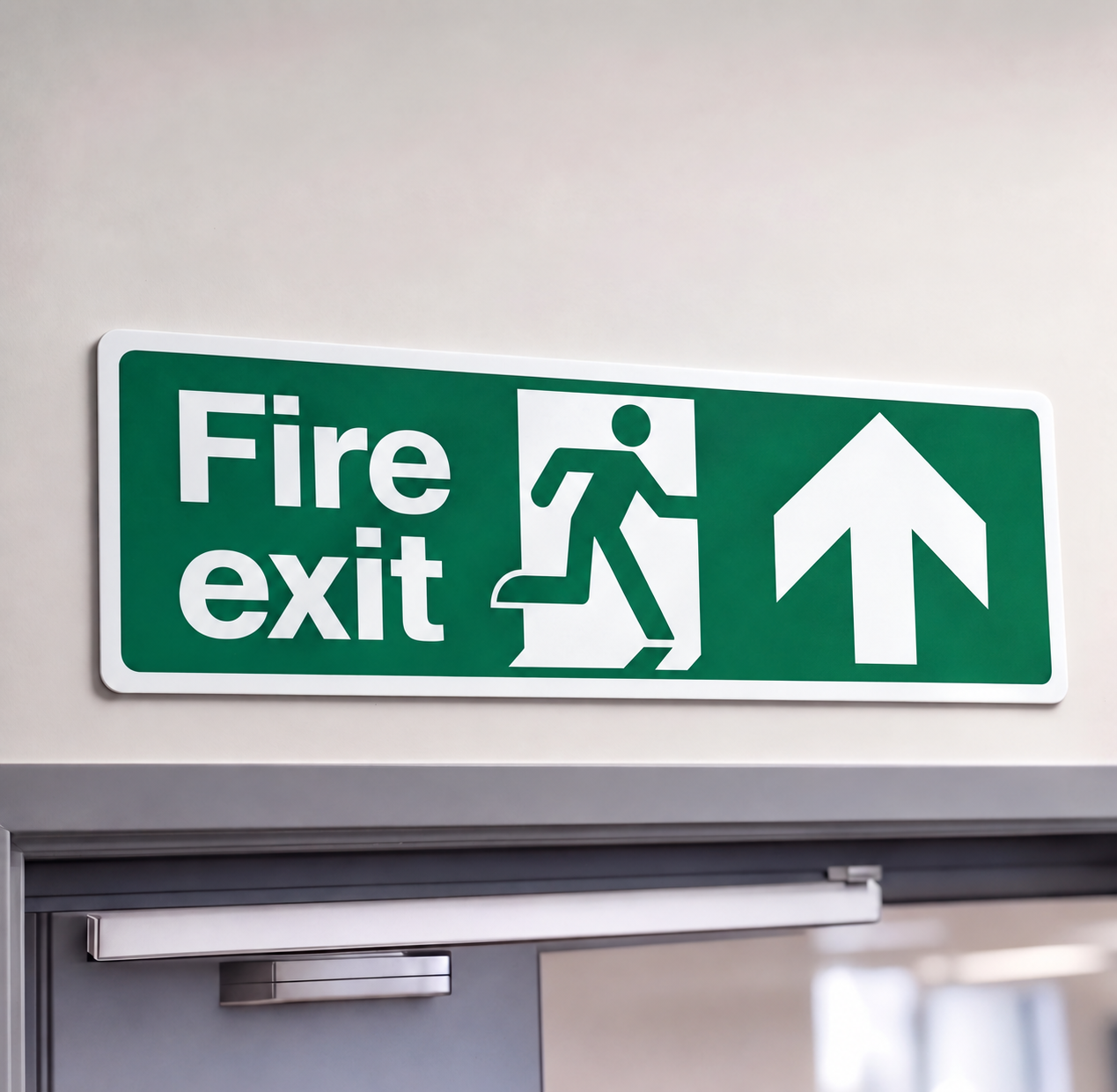 Fire Exit Signs | Made from 3mm Acrylic | ISO 7010 | 300mm x 100mm For Commerical Premises