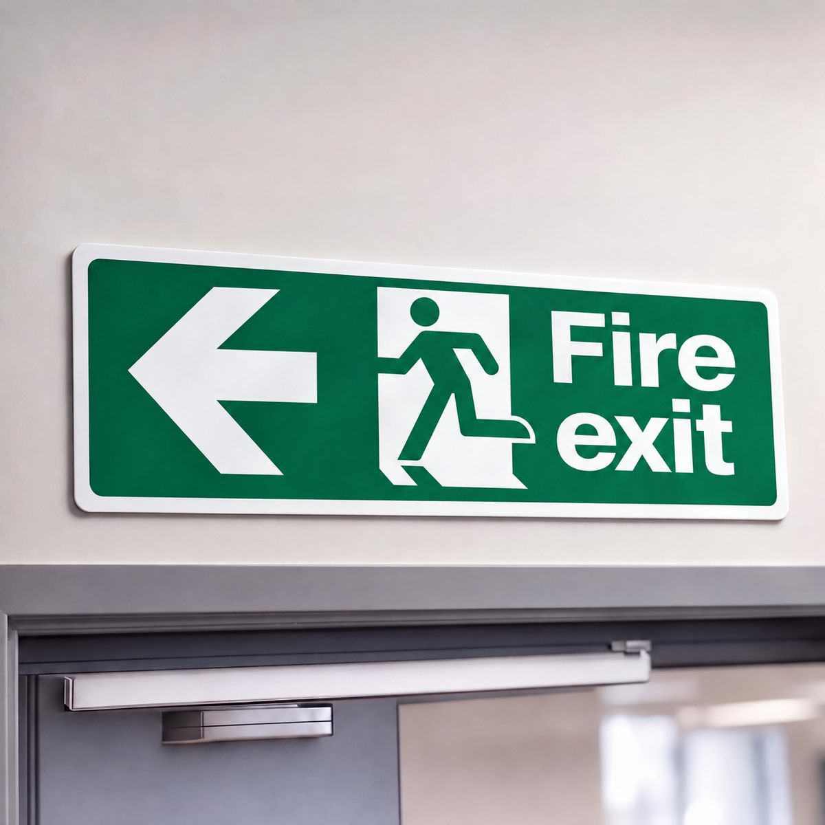 Fire Exit Signs | Made from 3mm Acrylic | ISO 7010 | 300mm x 100mm For Commerical Premises