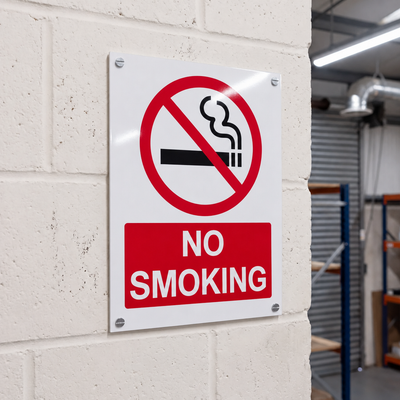 Prohibition Notice Signs | Made from 3mm Acrylic | ISO 7010 | Small Medium and Large Sizes