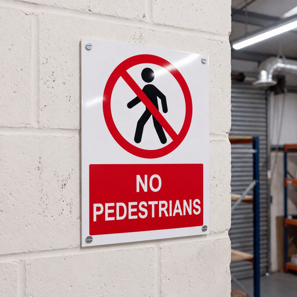 Prohibition Notice Signs | Made from 3mm Acrylic | ISO 7010 | Small Medium and Large Sizes