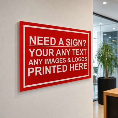 Custom Business Signs UV Printed | Made from 3mm Acrylic | Small Medium Large Extra Large | Any Text or Logo