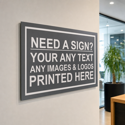 Custom Business Signs UV Printed | Made from 3mm Acrylic | Small Medium Large Extra Large | Any Text or Logo