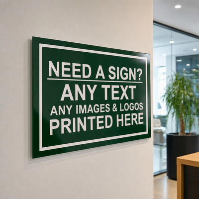 Custom Business Signs UV Printed | Made from 3mm Acrylic | Small Medium Large Extra Large | Any Text or Logo