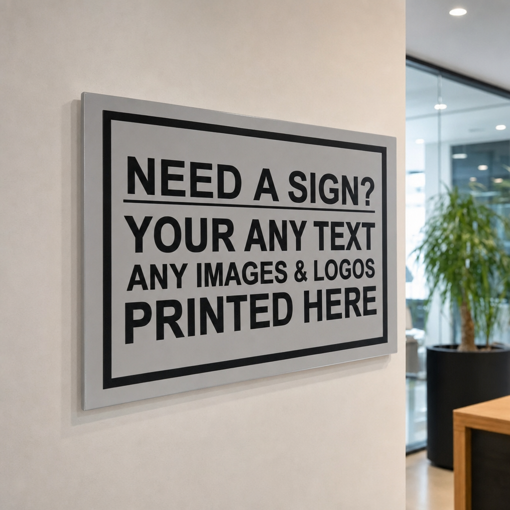 Custom Business Signs UV Printed | Made from 3mm Acrylic | Small Medium Large Extra Large | Any Text or Logo
