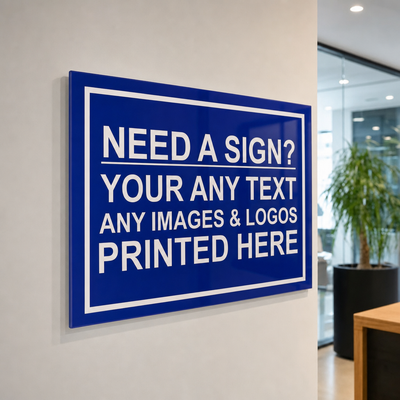 Custom Business Signs UV Printed | Made from 3mm Acrylic | Small Medium Large Extra Large | Any Text or Logo