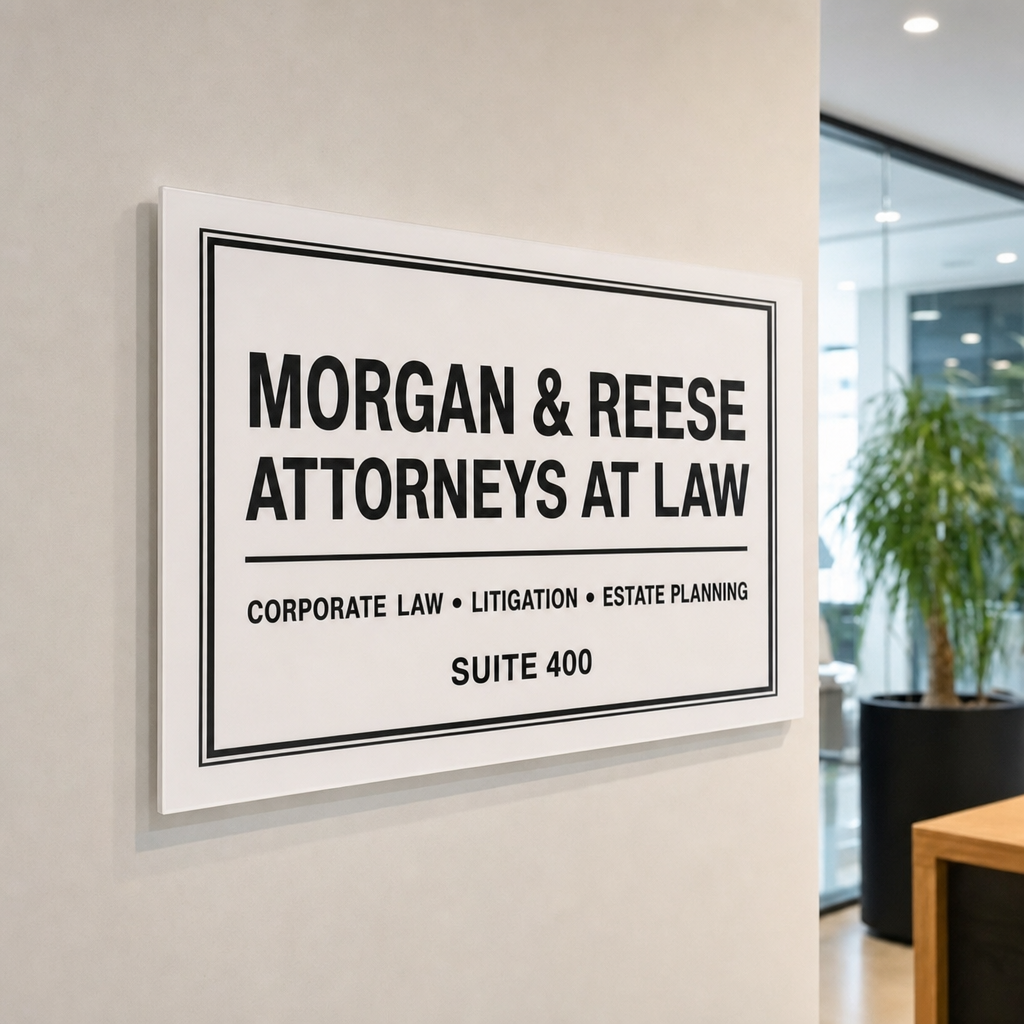 Custom Business Signs UV Printed | Made from 3mm Acrylic | Small Medium Large Extra Large | Any Text or Logo