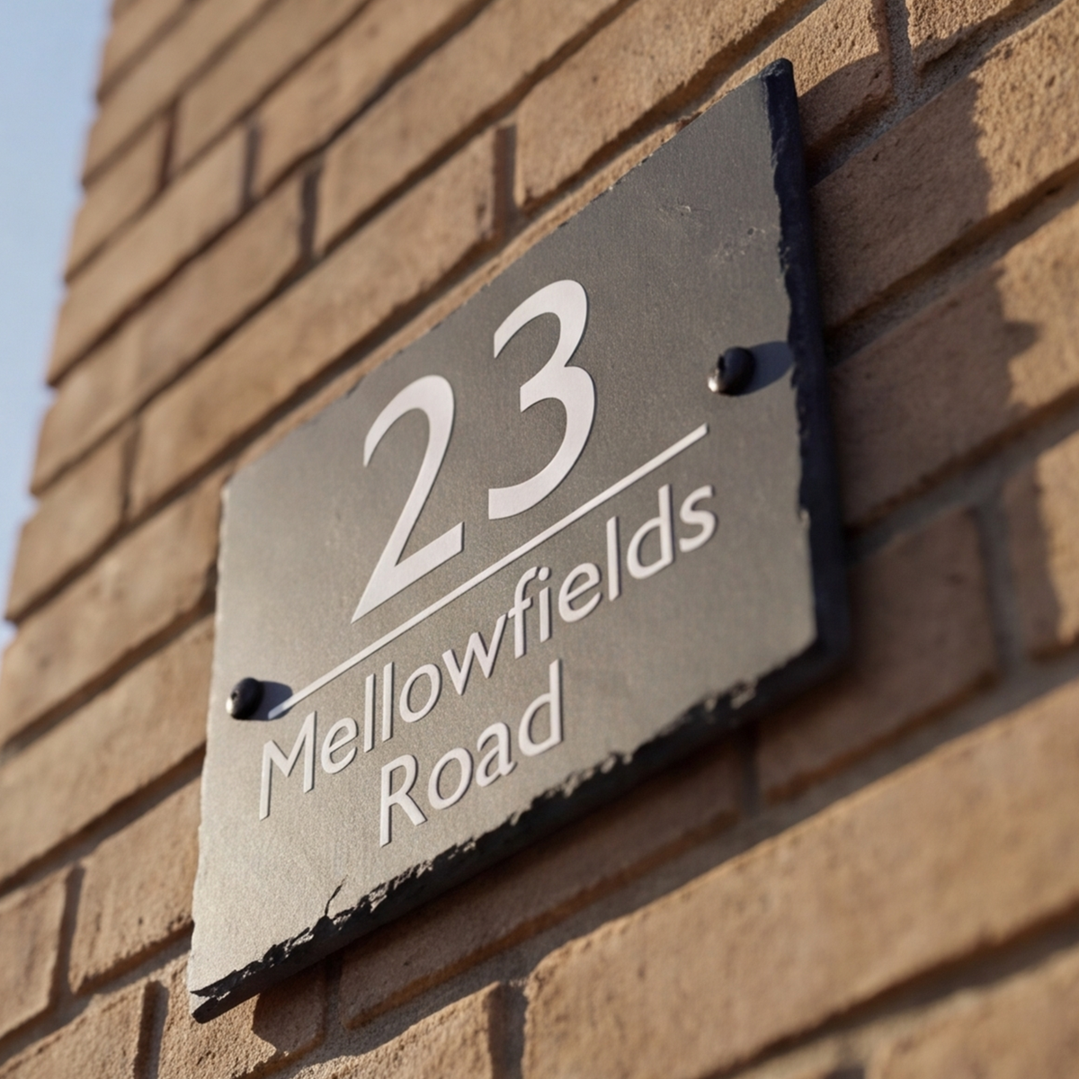Range of personalised house signs from the SignStation homepage collage