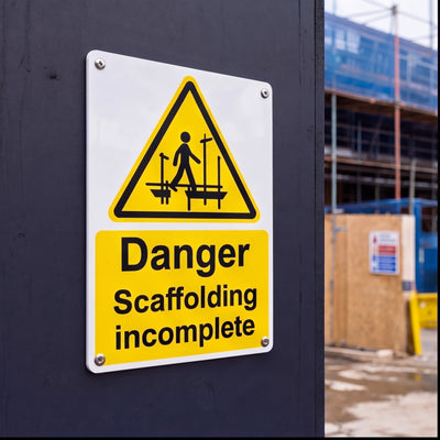 Warning Notice Signs | Made from 3mm Acrylic | ISO 7010 | Small Medium and Large Sizes